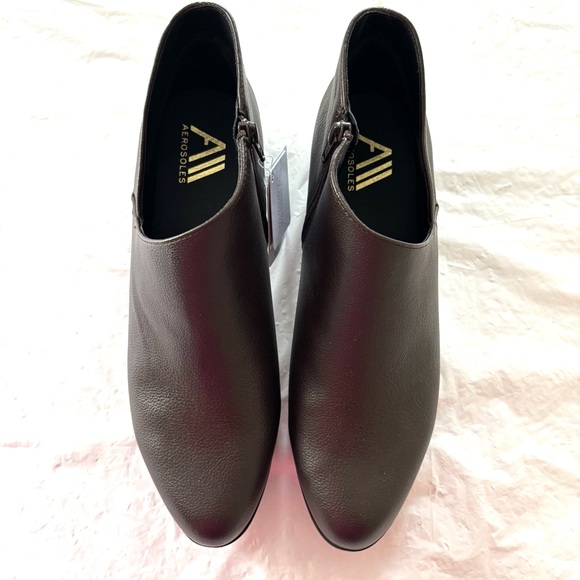 NWT AEROSOLES Brown Ankle Booties Boots SZ 12 W - Picture 14 of 16